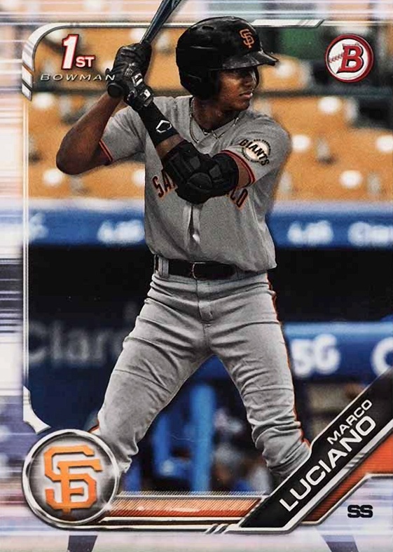 2019 Bowman Paper Prospects Marco Luciano #BP82 Baseball Card