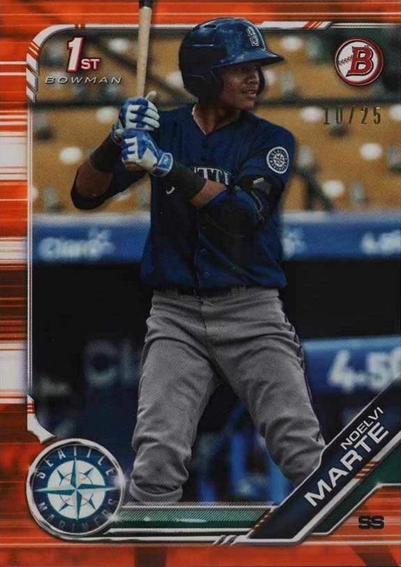 2019 Bowman Paper Prospects Noelvi Marte #BP97 Baseball Card