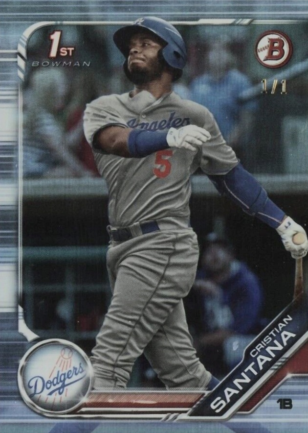2019 Bowman Paper Prospects Cristian Santana #BP134 Baseball Card