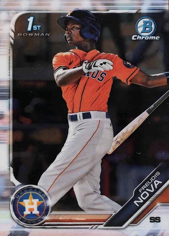 2019 Bowman Prospects Chrome Freudis Nova #21 Baseball Card