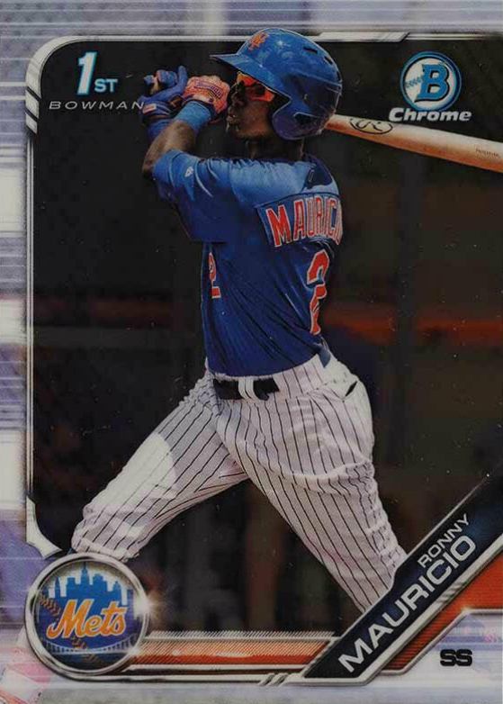 2019 Bowman Chrome Prospects Ronny Mauricio #BCP107 Baseball Card
