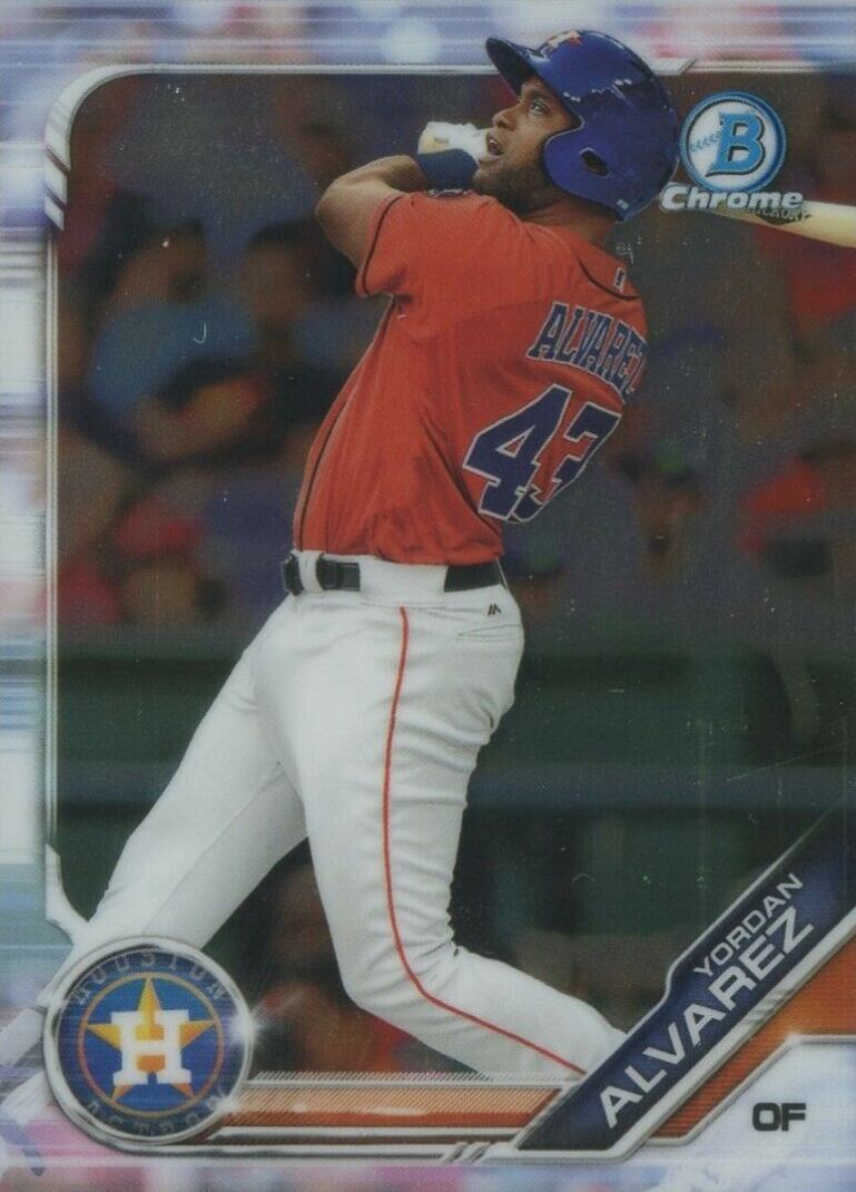 2019 Bowman Chrome Prospects Yordan Alvarez #BCP123 Baseball Card