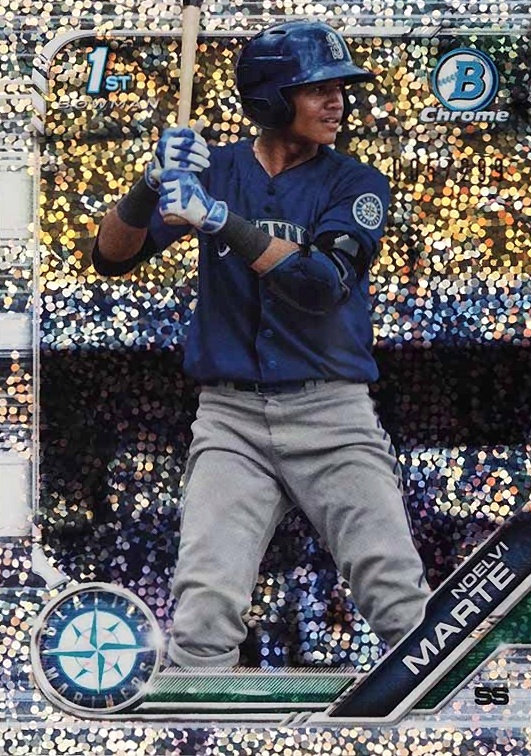 2019 Bowman Prospects Chrome Noelvi Marte #97 Baseball Card