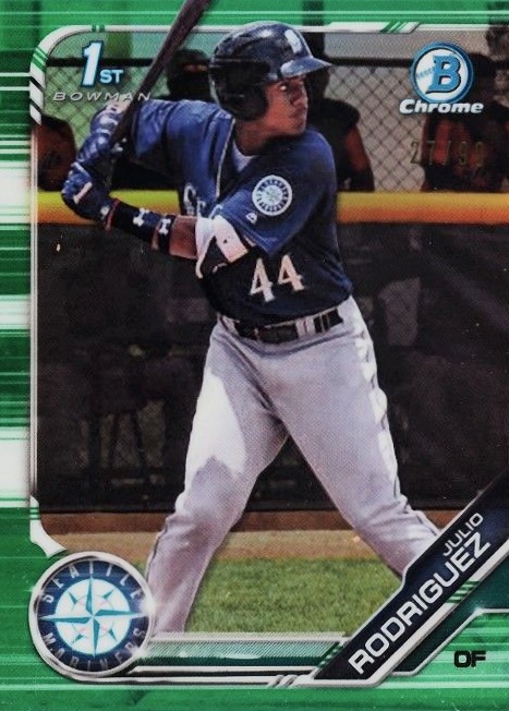 2019 Bowman Prospects Chrome Julio Rodriguez #33 Baseball Card