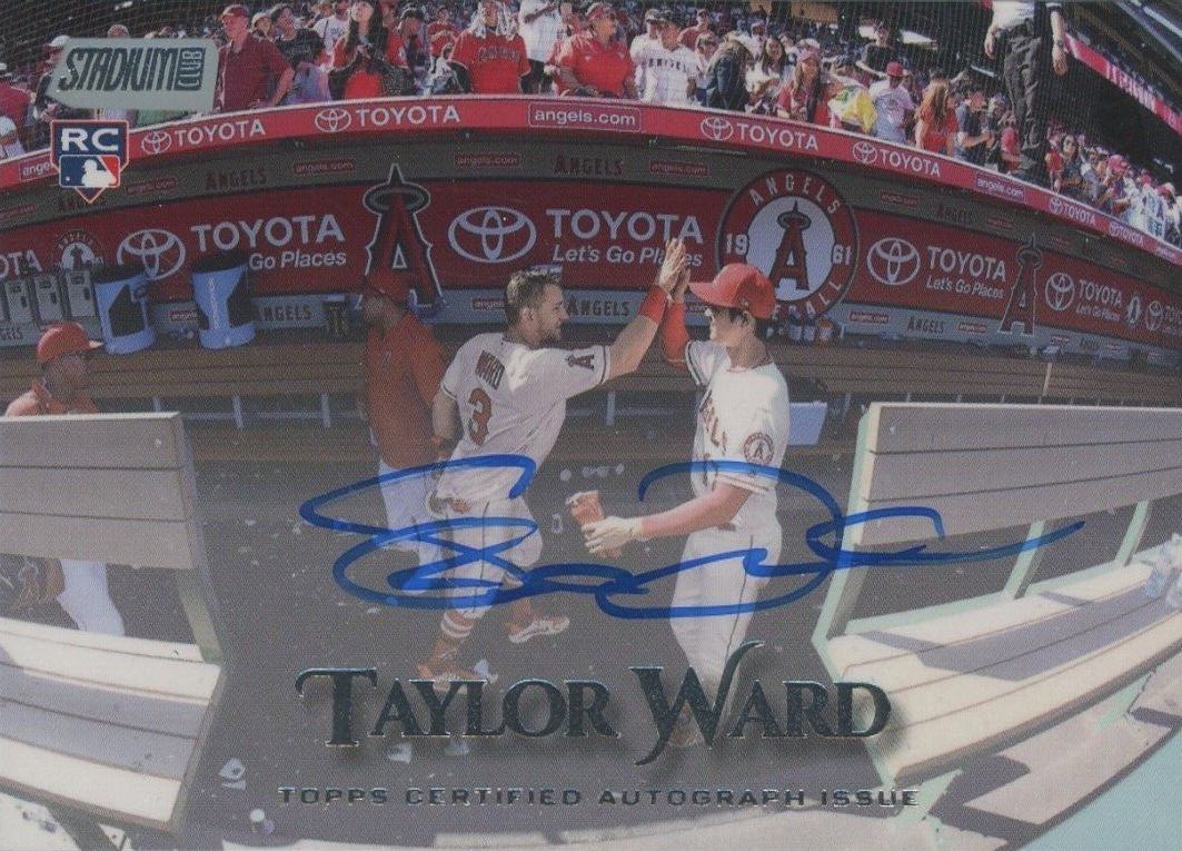 2019 Stadium Club Autographs Taylor Ward #TW Baseball Card