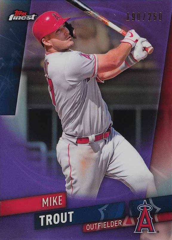 2019 Finest Mike Trout #25 Baseball Card