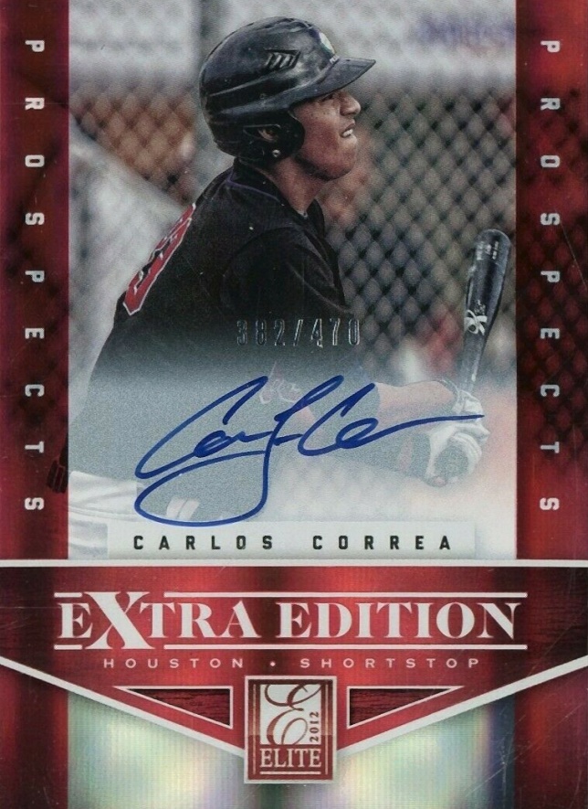 2012  Panini Elite Extra Edition Carlos Correa #101 Baseball Card