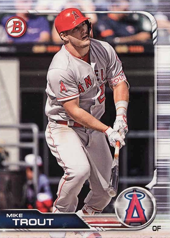 2019 Bowman Mike Trout #1 Baseball Card