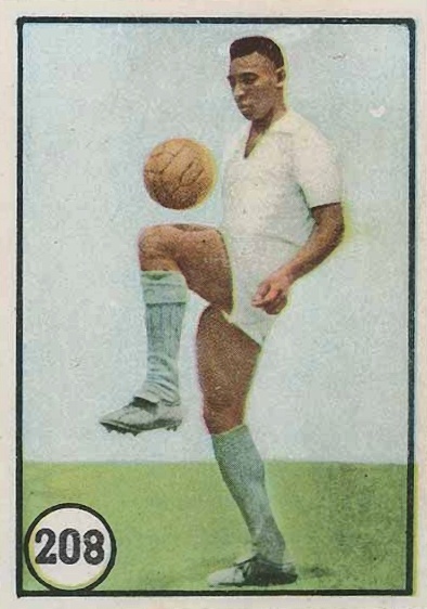1962 J. Dias Campos Neto Colecoes Flashes Do Futebol Pele #208 Soccer Card