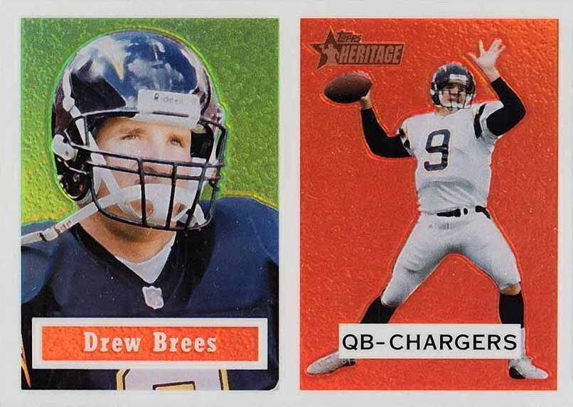 2002 Topps Heritage  Drew Brees #32 Football Card