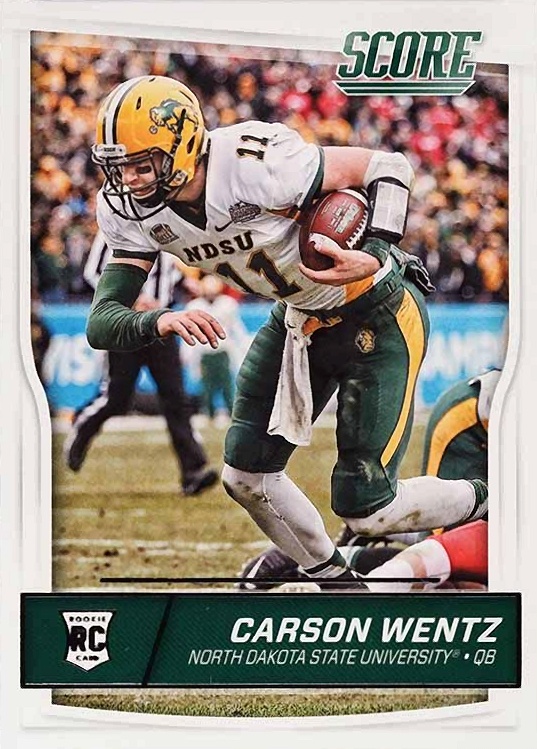 2016 Panini Score Carson Wentz #335 Football Card