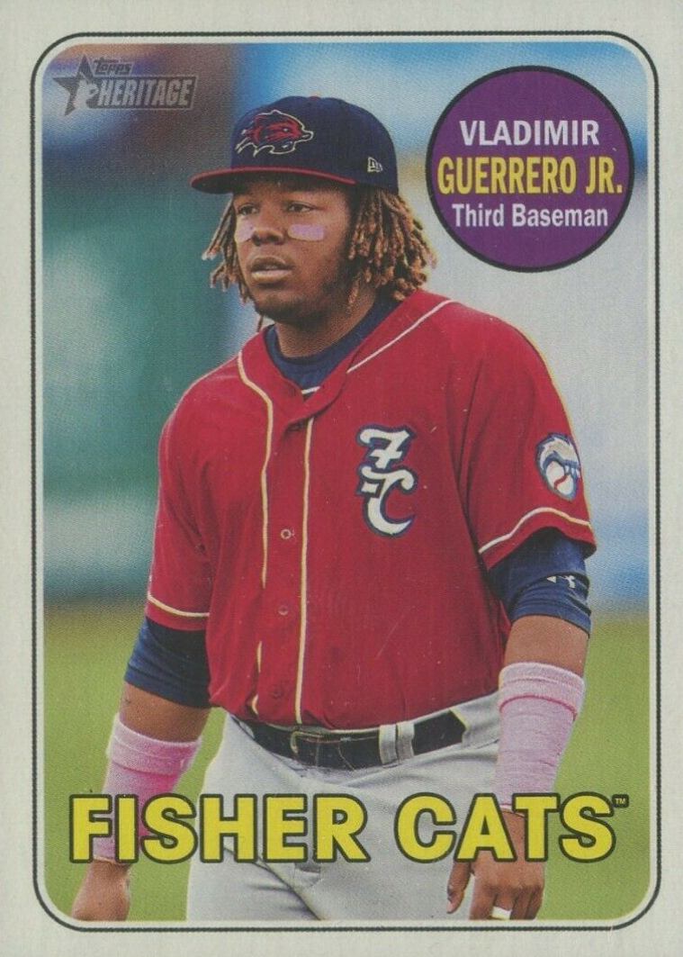 2018 Topps Heritage Minor League Vladimir Guerrero Jr. #1 Baseball Card