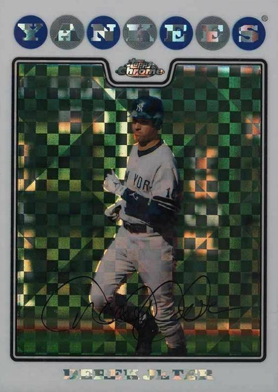 2008 Topps Chrome Derek Jeter #121 Baseball Card
