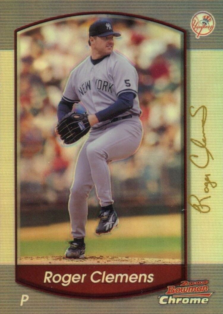 2000 Bowman Chrome Roger Clemens #129 Baseball Card