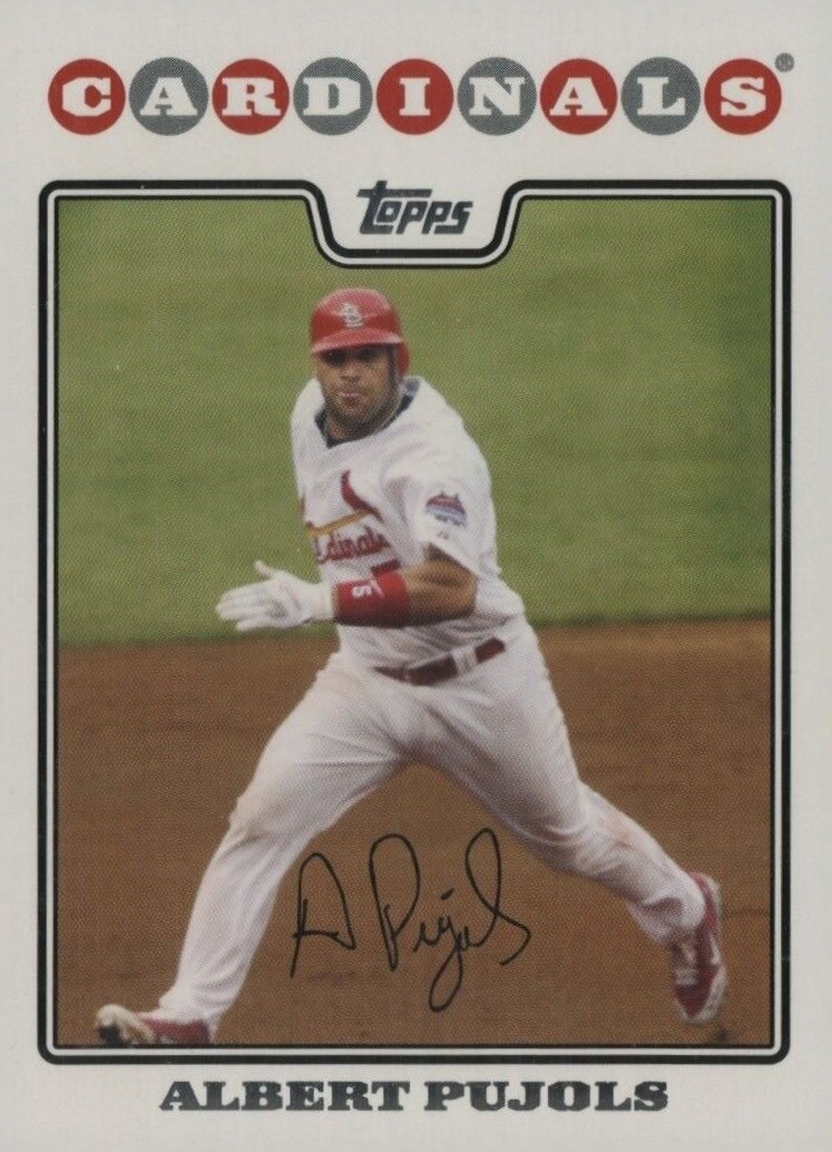 2008 Topps Albert Pujols #490 Baseball Card