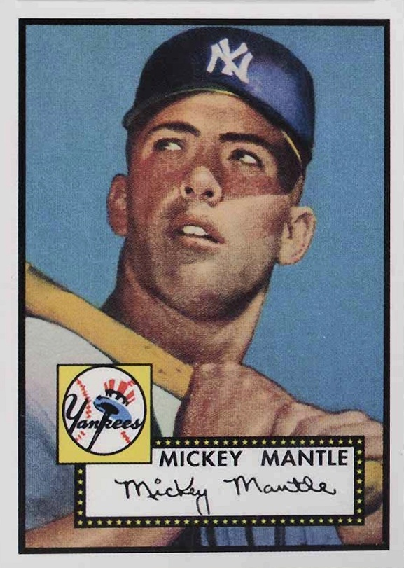 1983 Topps '52 Reprint Mickey Mantle #311 Baseball Card