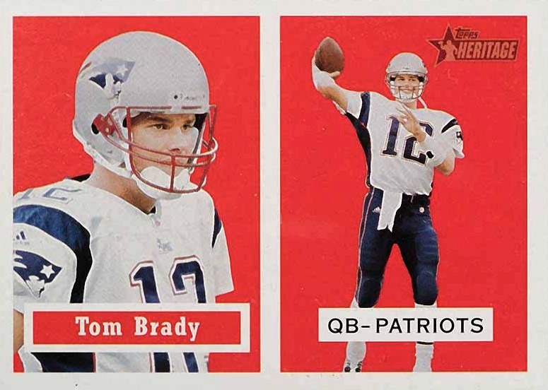 2002 Topps Heritage  Tom Brady #50 Football Card