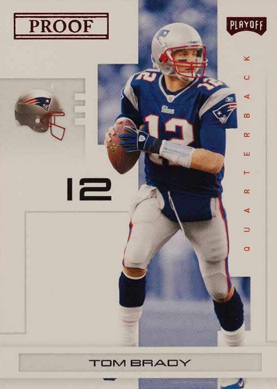 2007 Playoff NFL Playoffs Tom Brady #56 Football Card
