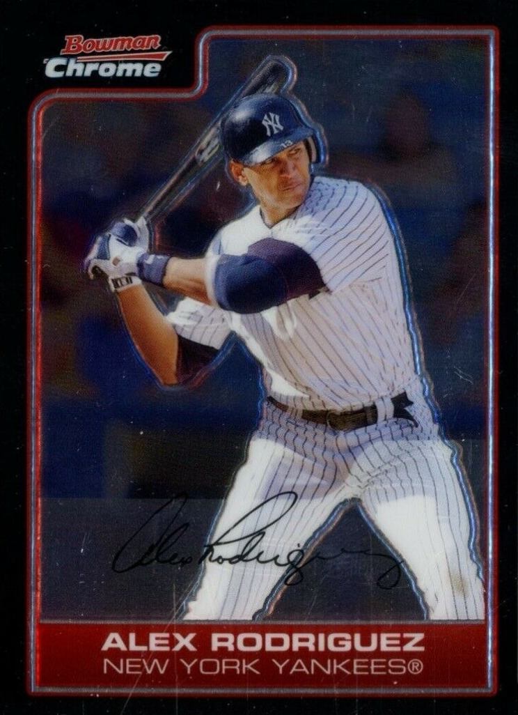 2006 Bowman Chrome Alex Rodriguez #100 Baseball Card