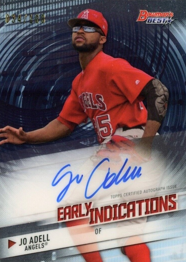 2018 Bowman's Best Early Indications Autograph Jo Adell #EIAJA Baseball Card