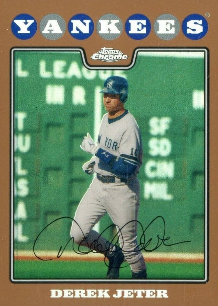 2008 Topps Chrome Derek Jeter #121 Baseball Card