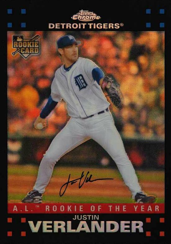 2007 Topps Chrome Justin Verlander #254 Baseball Card