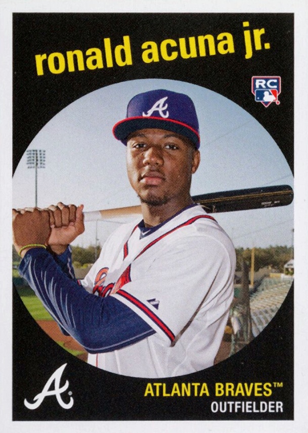 2018 Topps Throwback Thursday Ronald Acuna Jr. #160 Baseball Card