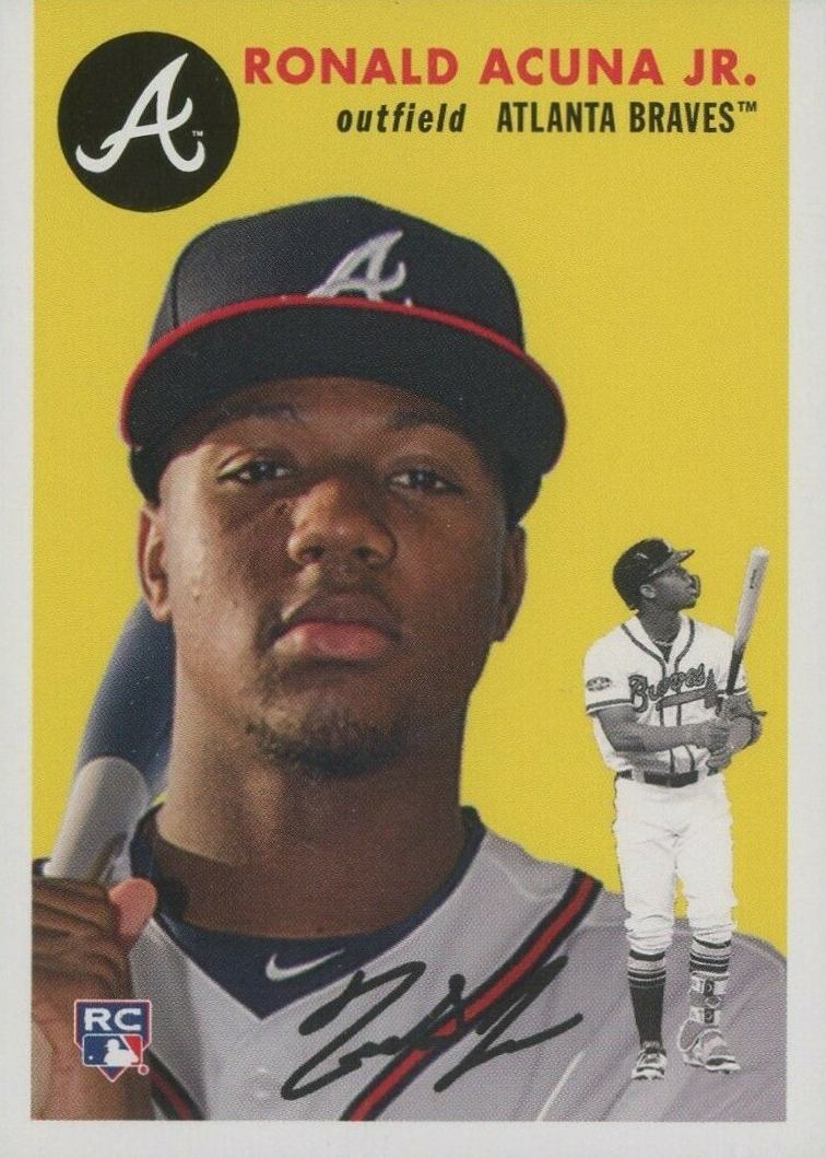 2018 Topps Throwback Thursday Ronald Acuna Jr. #256 Baseball Card