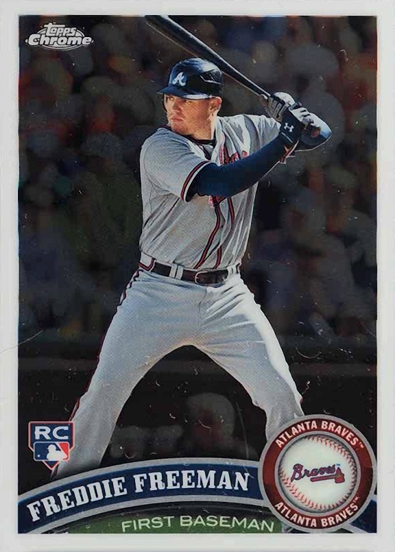 2011 Topps Chrome Freddie Freeman #173 Baseball Card