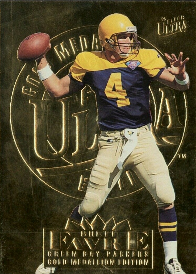 1995 Ultra Gold Medallion Brett Favre #112 Football Card