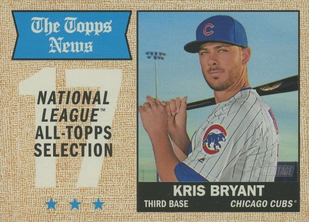 2017 Topps Heritage  Kris Bryant #371 Baseball Card