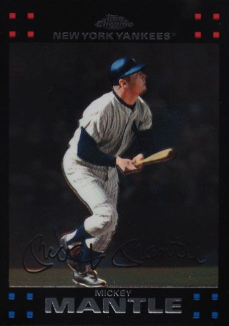 2007 Topps Chrome Mickey Mantle #4 Baseball Card