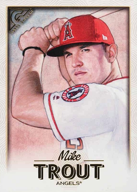 2018 Topps Gallery Mike Trout #100 Baseball Card
