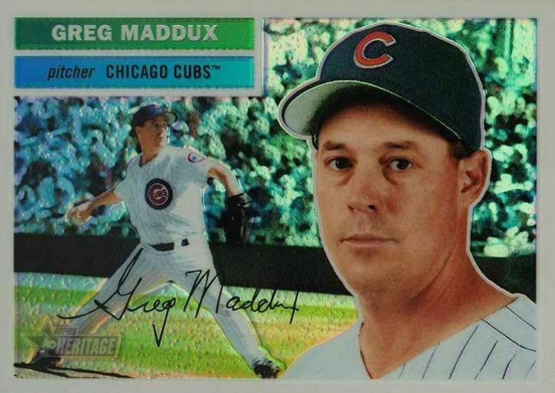 2005 Topps Heritage Chrome Greg Maddux #56 Baseball Card