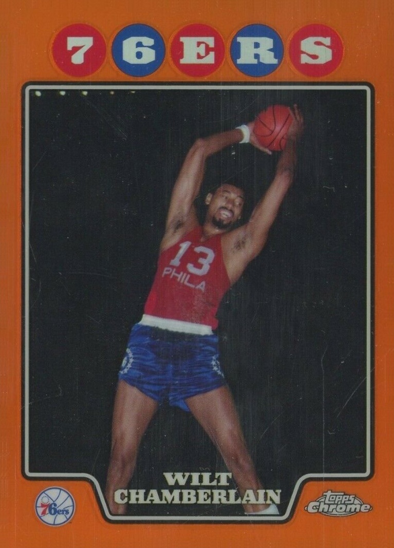 2008 Topps Chrome Wilt Chamberlain #178 Basketball Card
