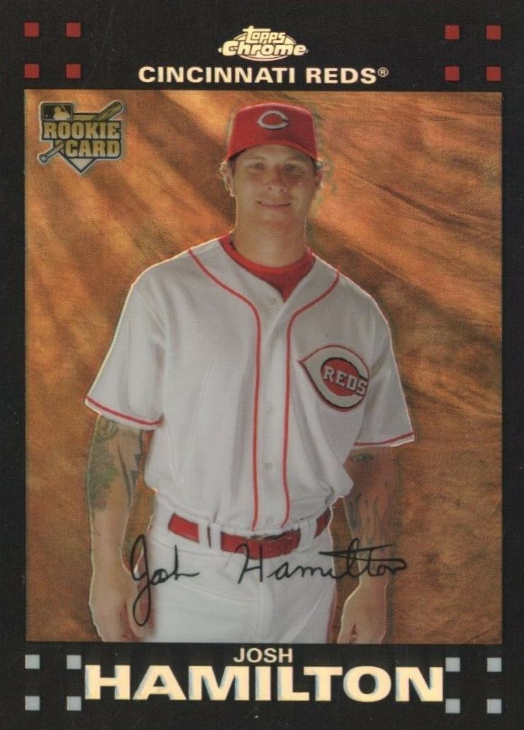 2007 Topps Chrome Josh Hamilton #287 Baseball Card