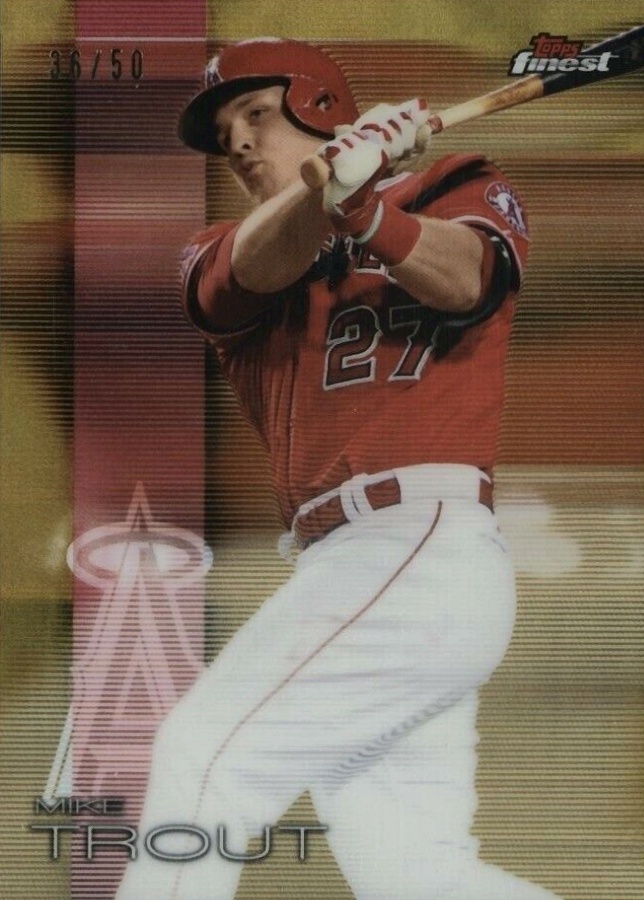 2016 Finest Mike Trout #1 Baseball Card