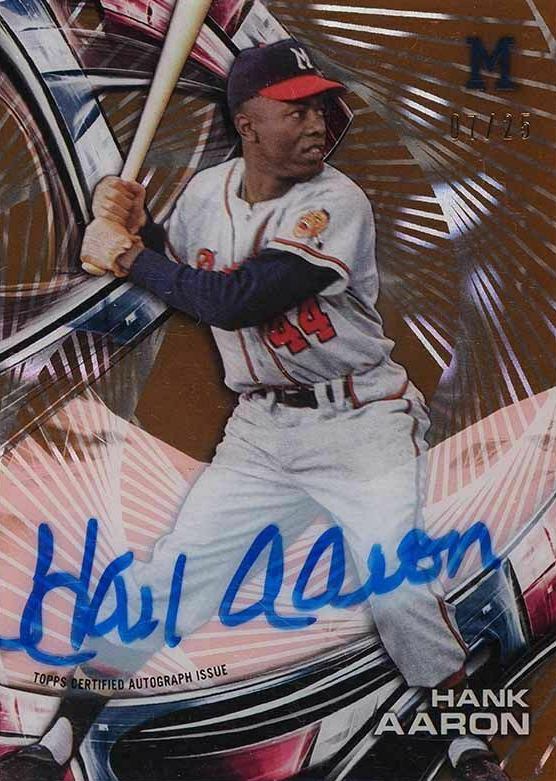 2016 Topps High Tek Autographs Hank Aaron #HT-HA Baseball Card