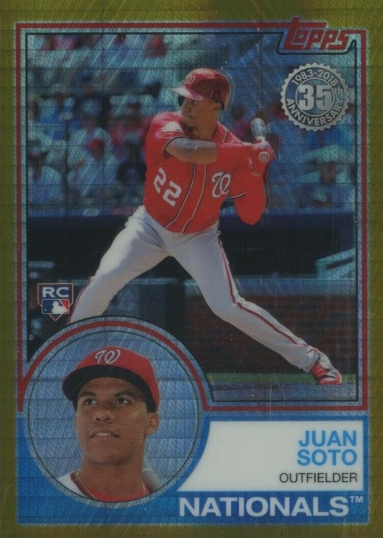 2018 Topps Silver Pack 1983 Chrome Promo Juan Soto #134 Baseball Card