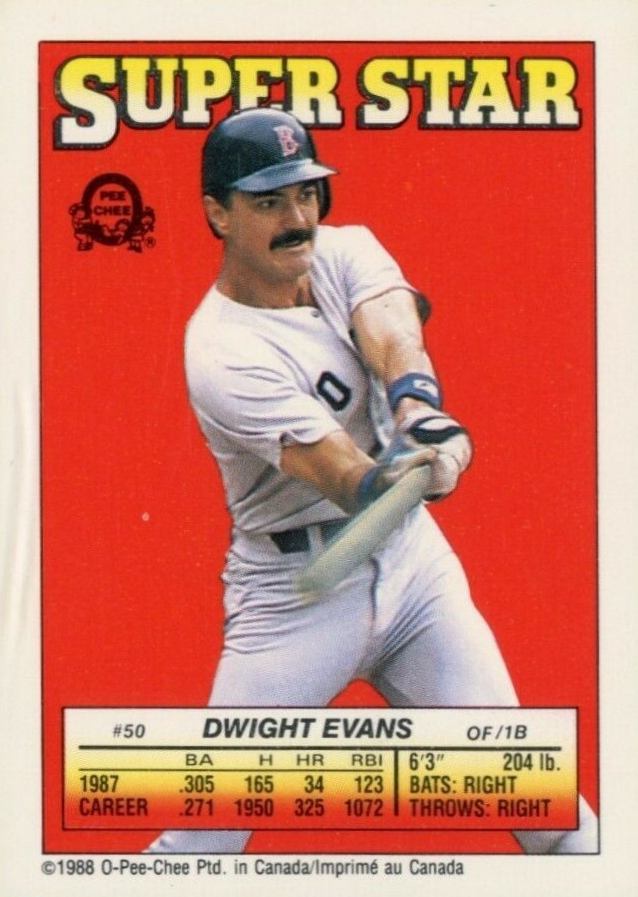 1988 O-Pee-Chee Stickers Evans/Surhoff/McGwire # Baseball Card