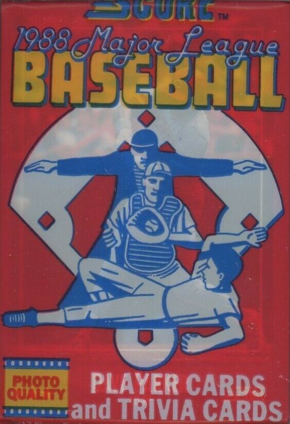 1988 Score Plastic Pack #PP Baseball Card