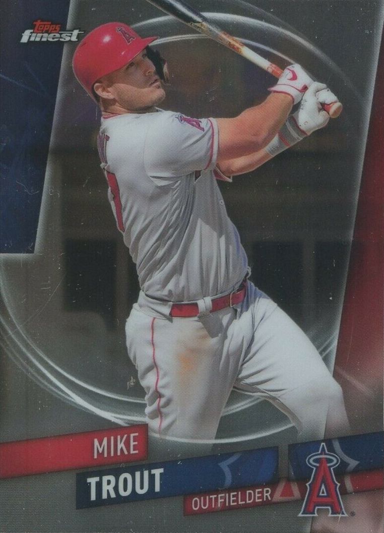 2019 Finest Mike Trout #25 Baseball Card
