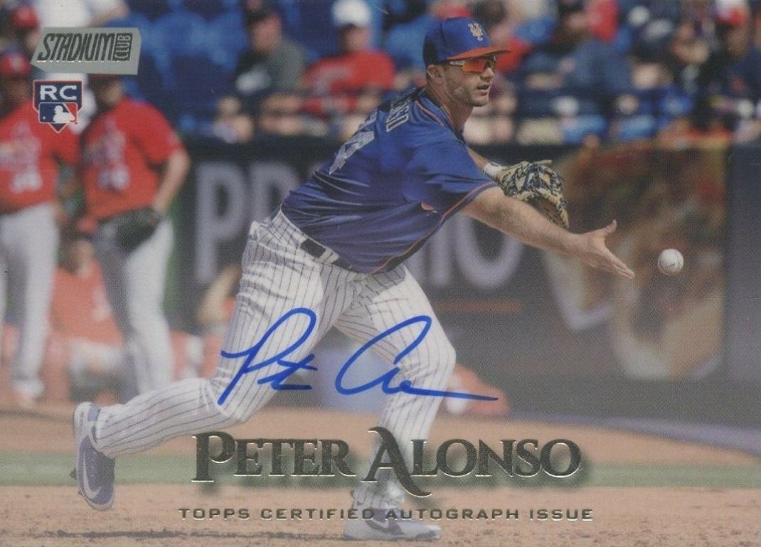 2019 Stadium Club Autographs Pete Alonso #PA Baseball Card