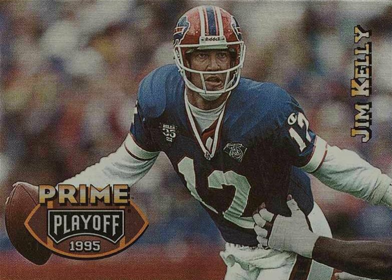 1995 Playoff Prime  Jim Kelly #29 Football Card