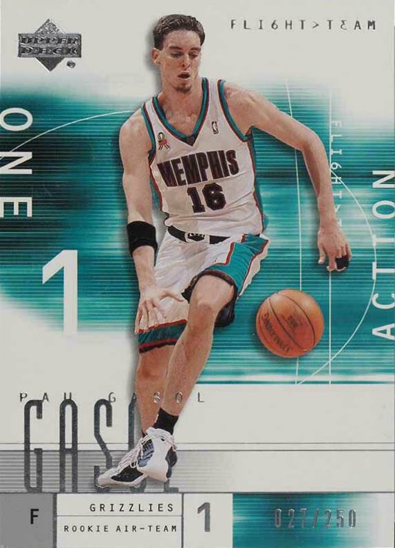 2001 Upper Deck Flight Team Pau Gasol #138 Basketball Card