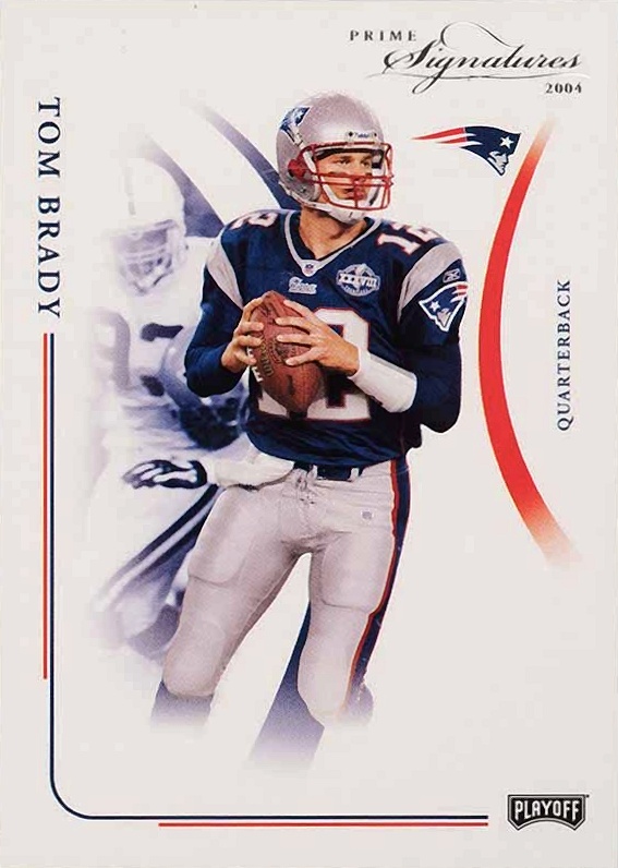 2004 Playoff Prime Signatures Tom Brady #57 Football Card