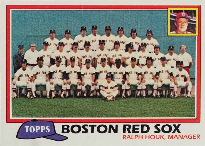 1981 Topps Boston Red Sox Team #662hc Baseball Card