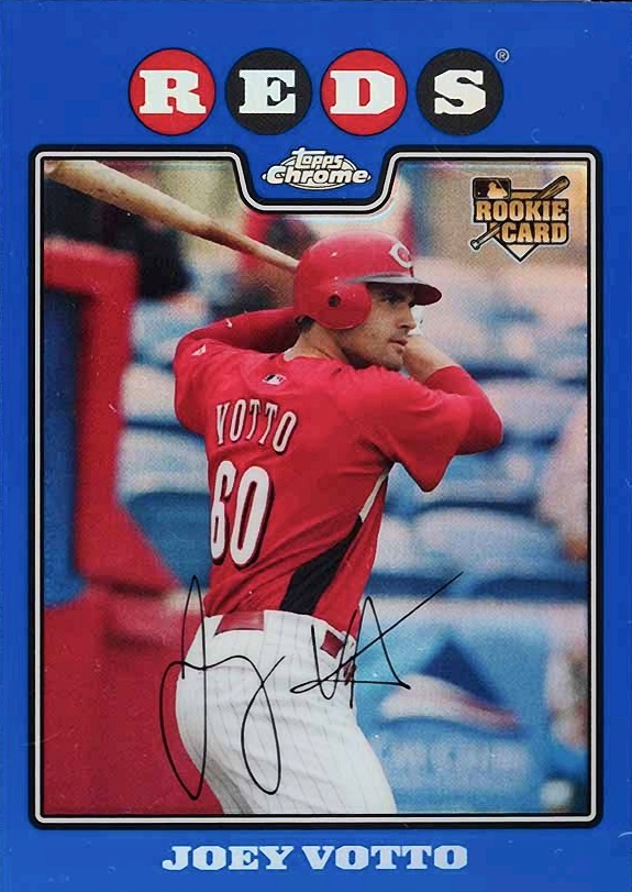 2008 Topps Chrome Joey Votto #196 Baseball Card