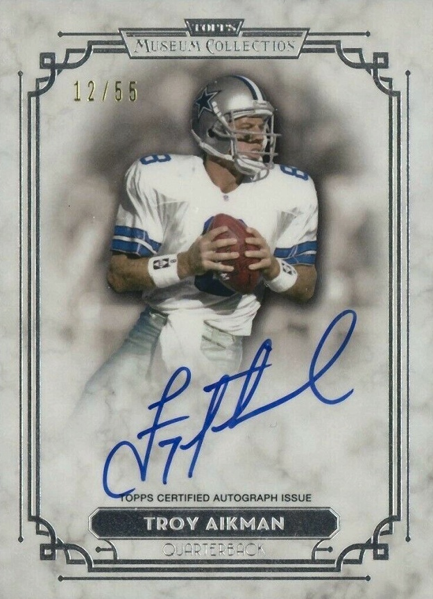 2013 Topps Museum Collection Signature Series Troy Aikman #SSATAI Football Card