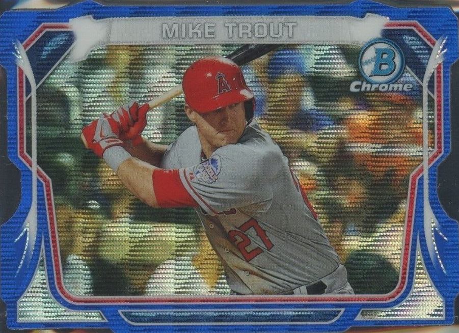 2014 Bowman Chrome Mini Chrome Mike Trout #MC-MT Baseball Card